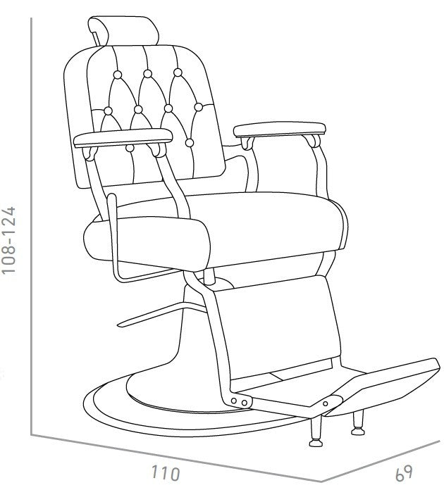 Sillón de barbero clásico Floyd