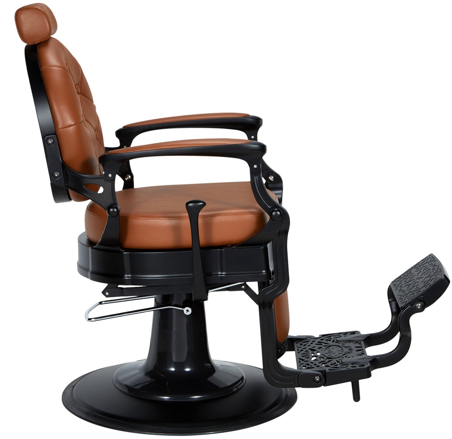 Sillón de barbería Check marron