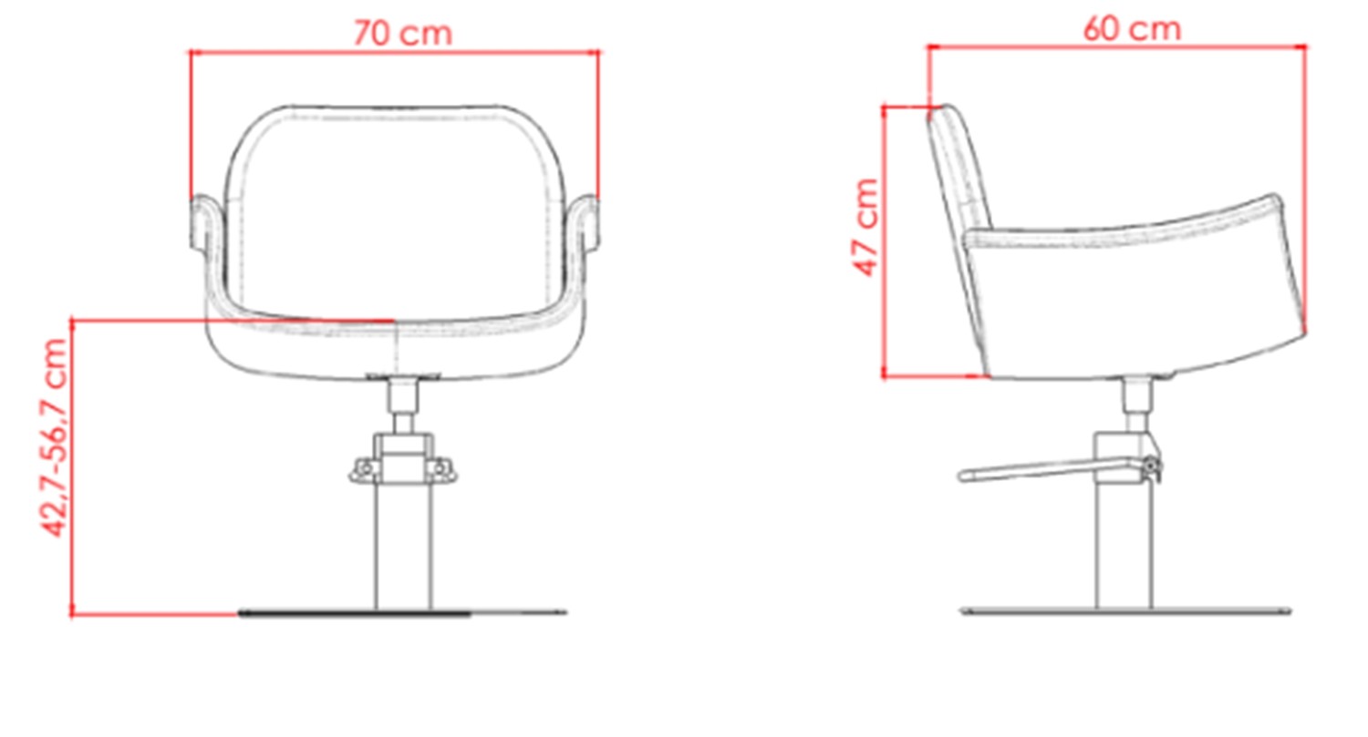 Silla de corte peluquería Hydra