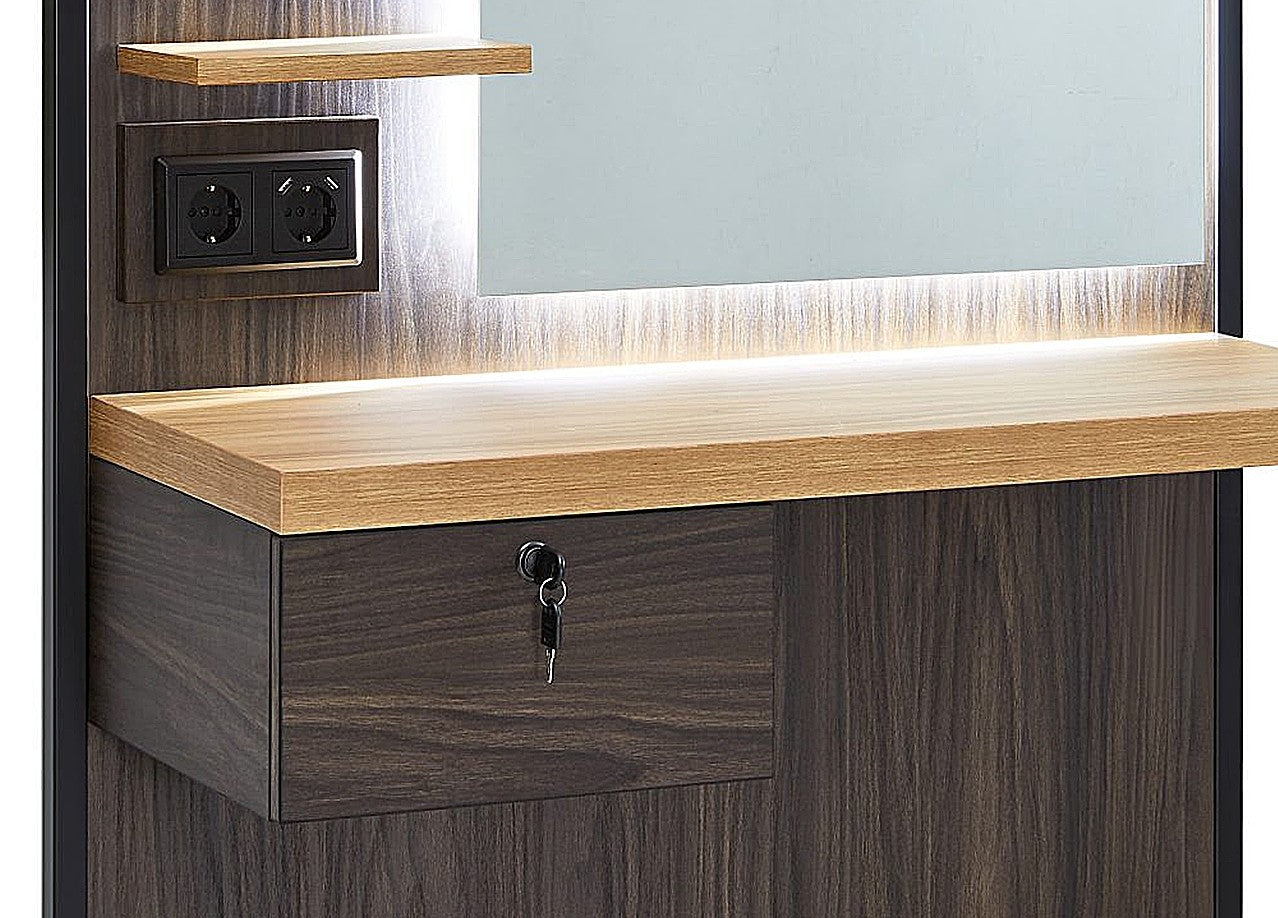 Tocador espejo retro barbería Logan