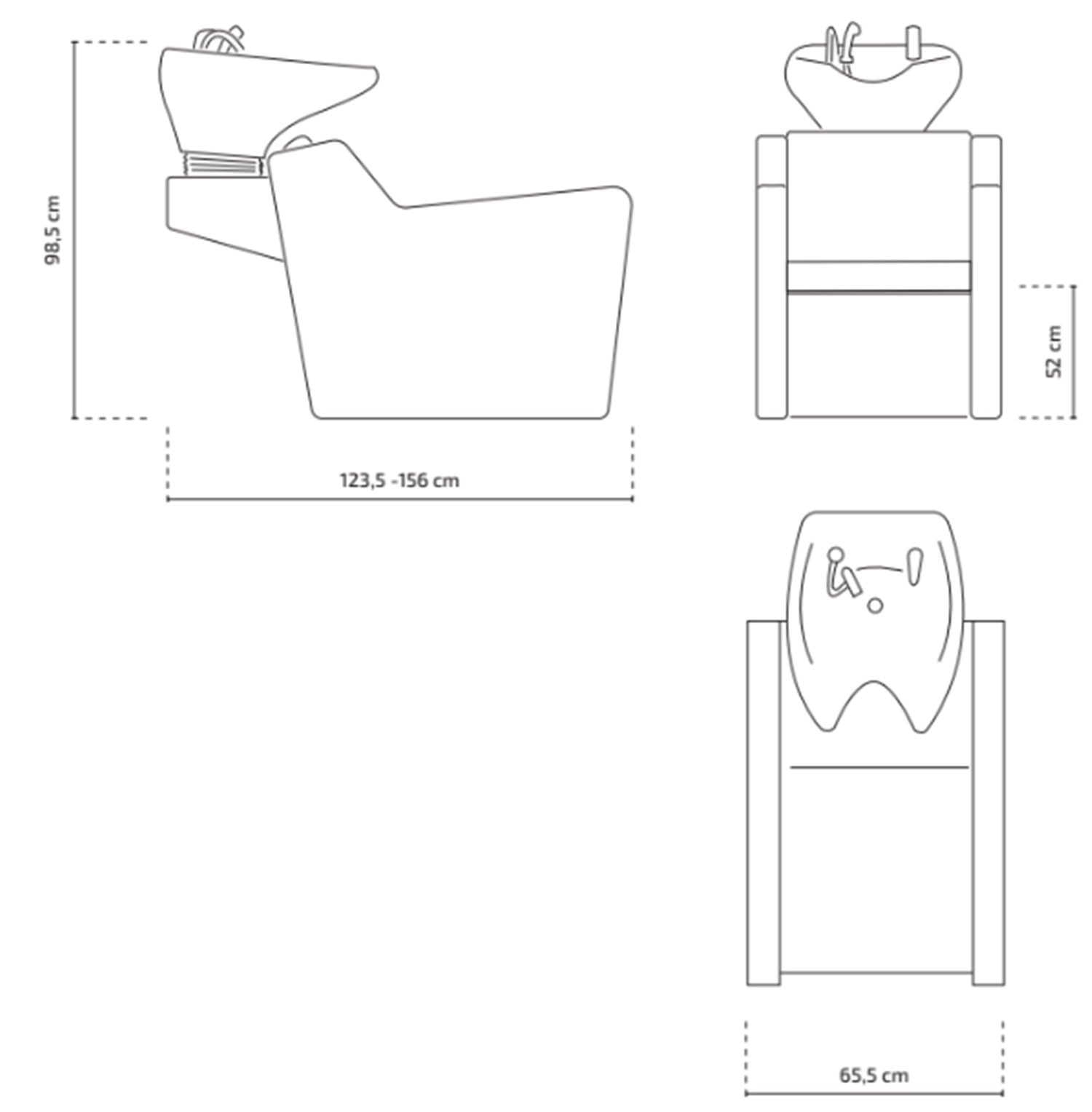 Lava cabezas eléctrico Yannik Beige
