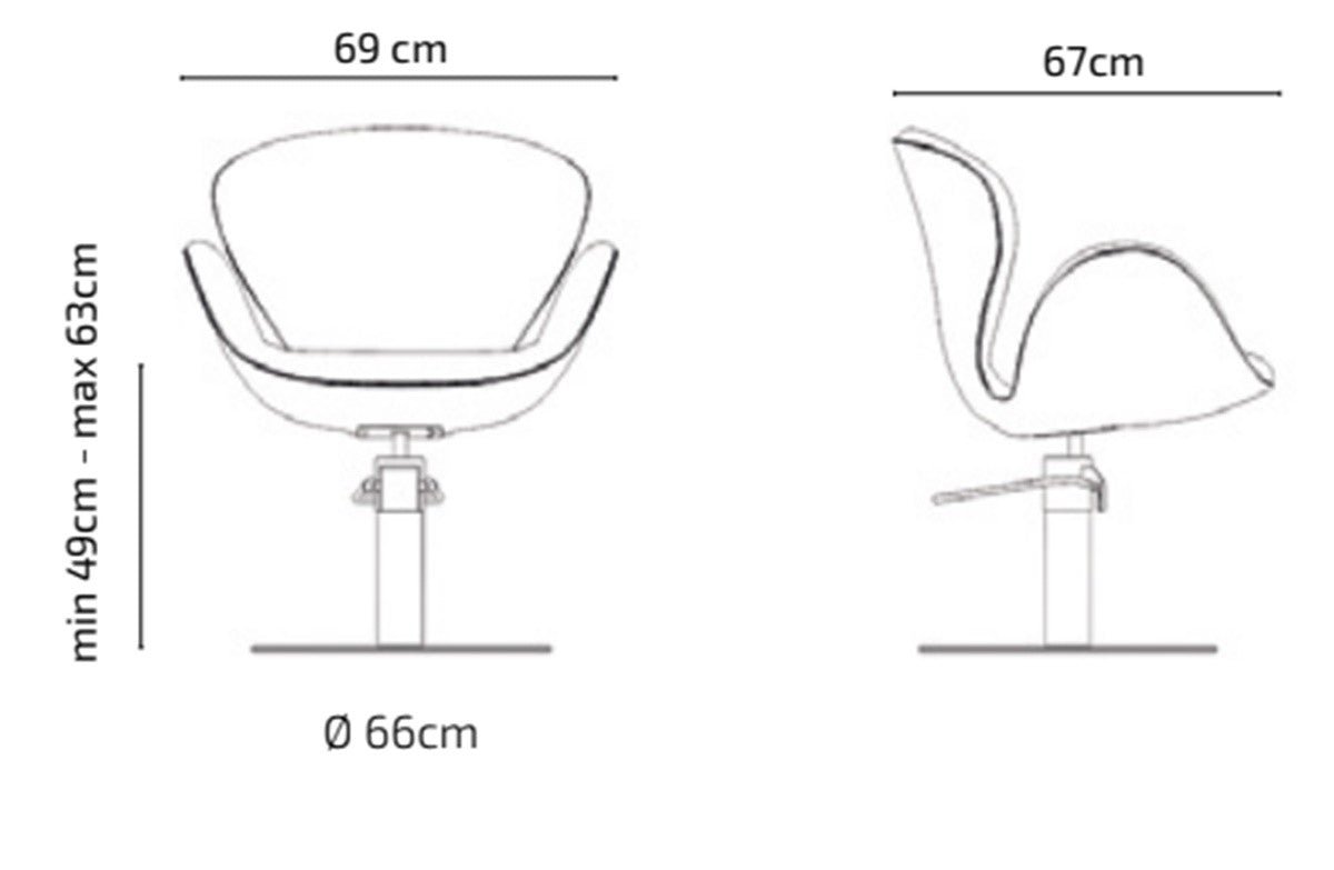 Silla manicura hidraulica Clohe
