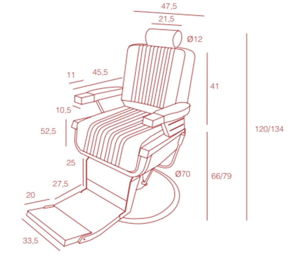 Sillón de barbero Fringe