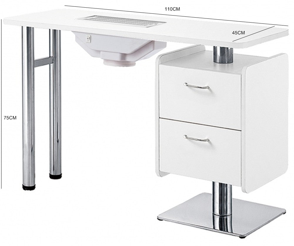 Mesa de manicura con aspirador Hale