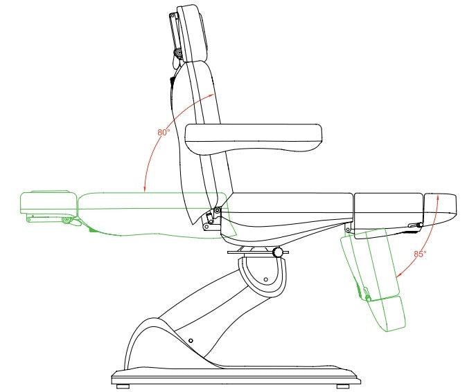 Sillón podología Tarse 5 motores