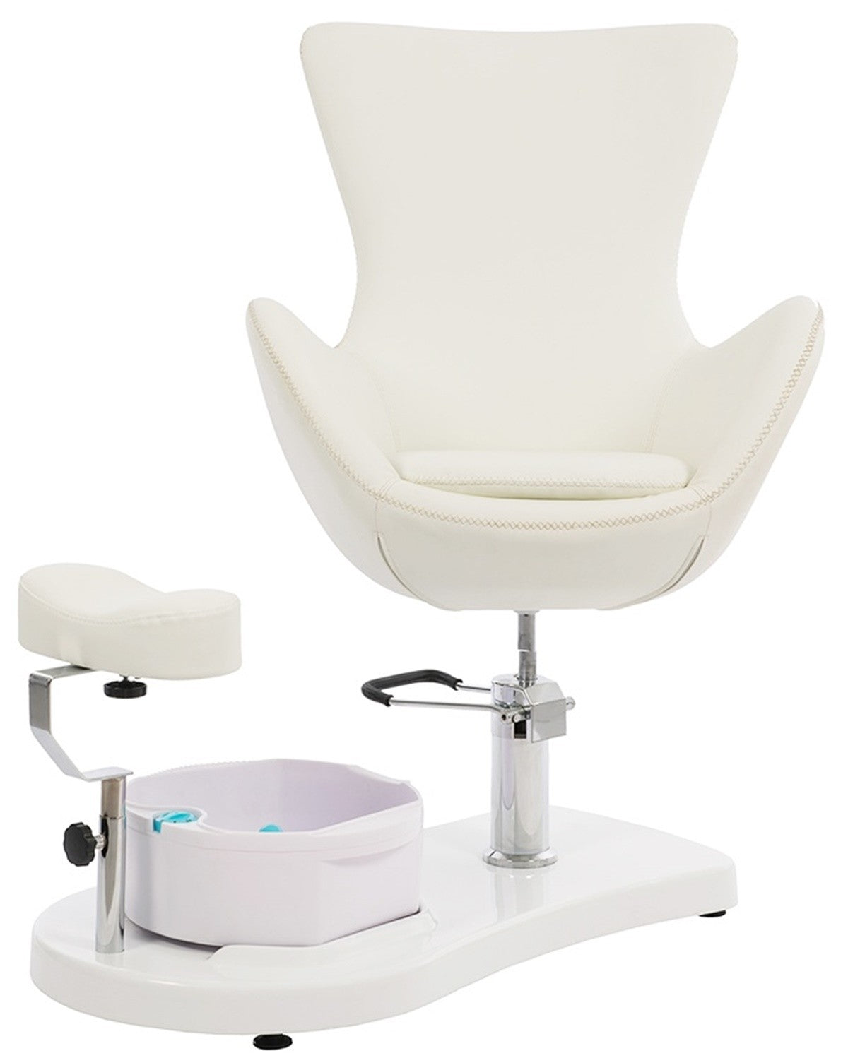 Sillón para pedicuras con posa pies