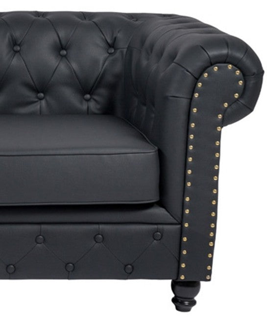 Sillón Chesterfield Negro