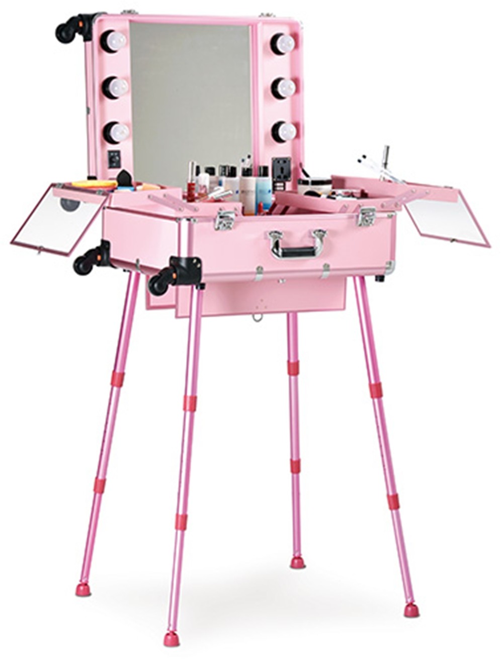 Tocador maletín con luz