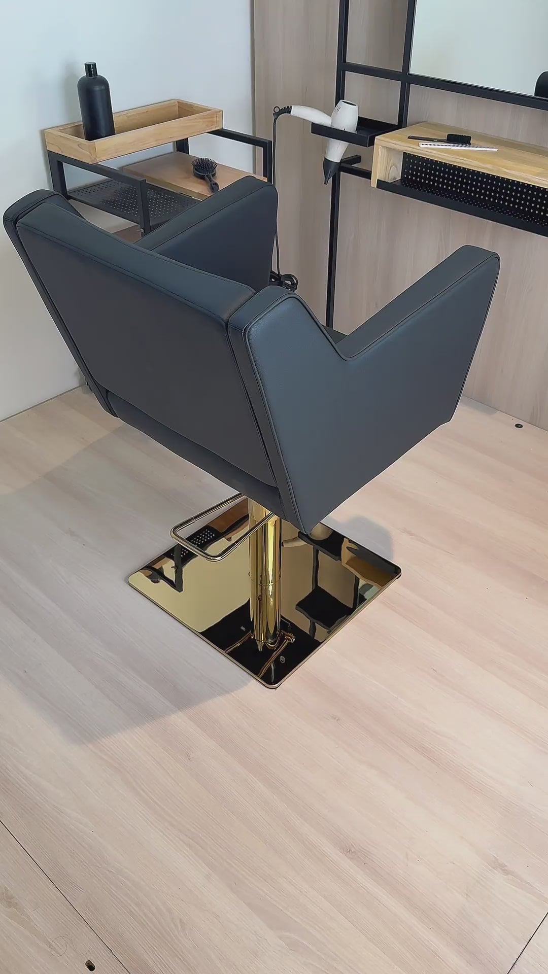Sillón peluquería Anouk Negro