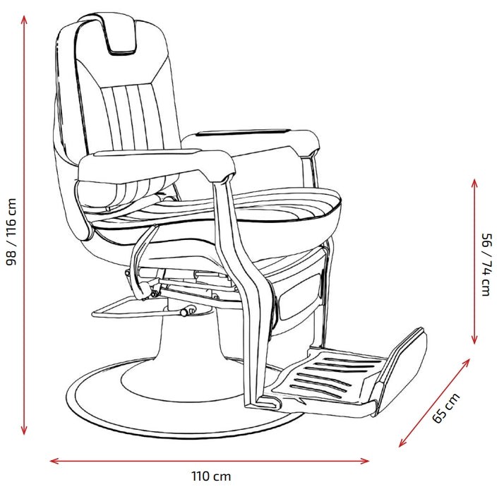 Silla de barbería Kale
