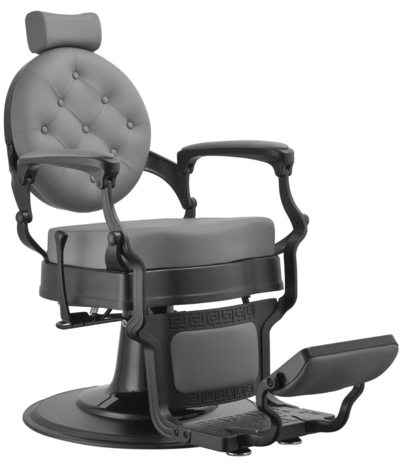 Sillón barbería Buzz Black Grey