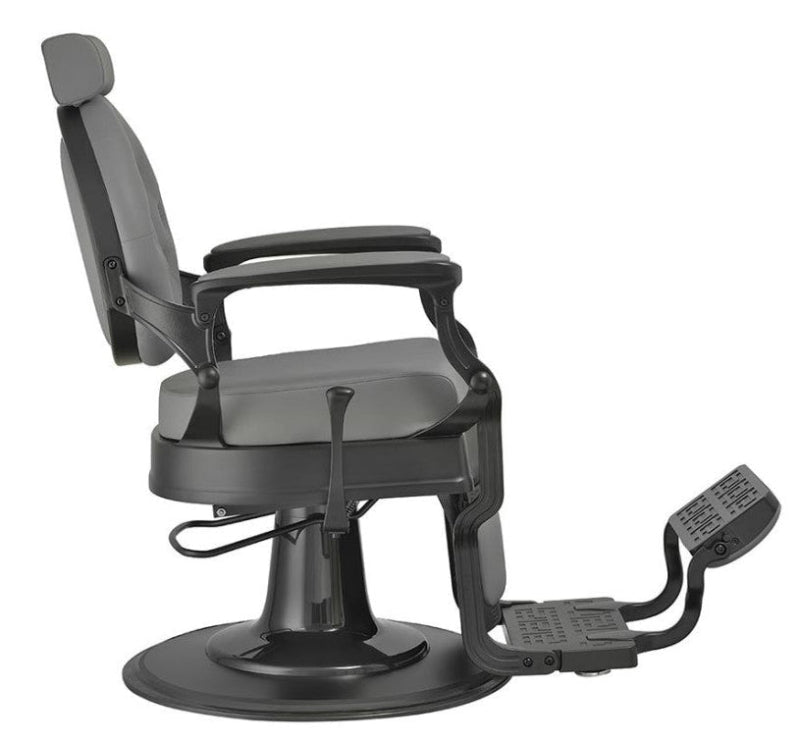 Sillón barbería Buzz Black Grey