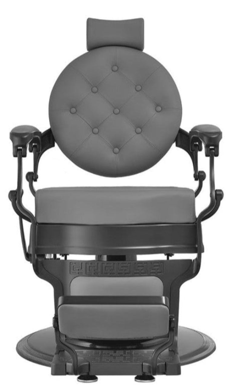 Sillón barbería Buzz Black Grey