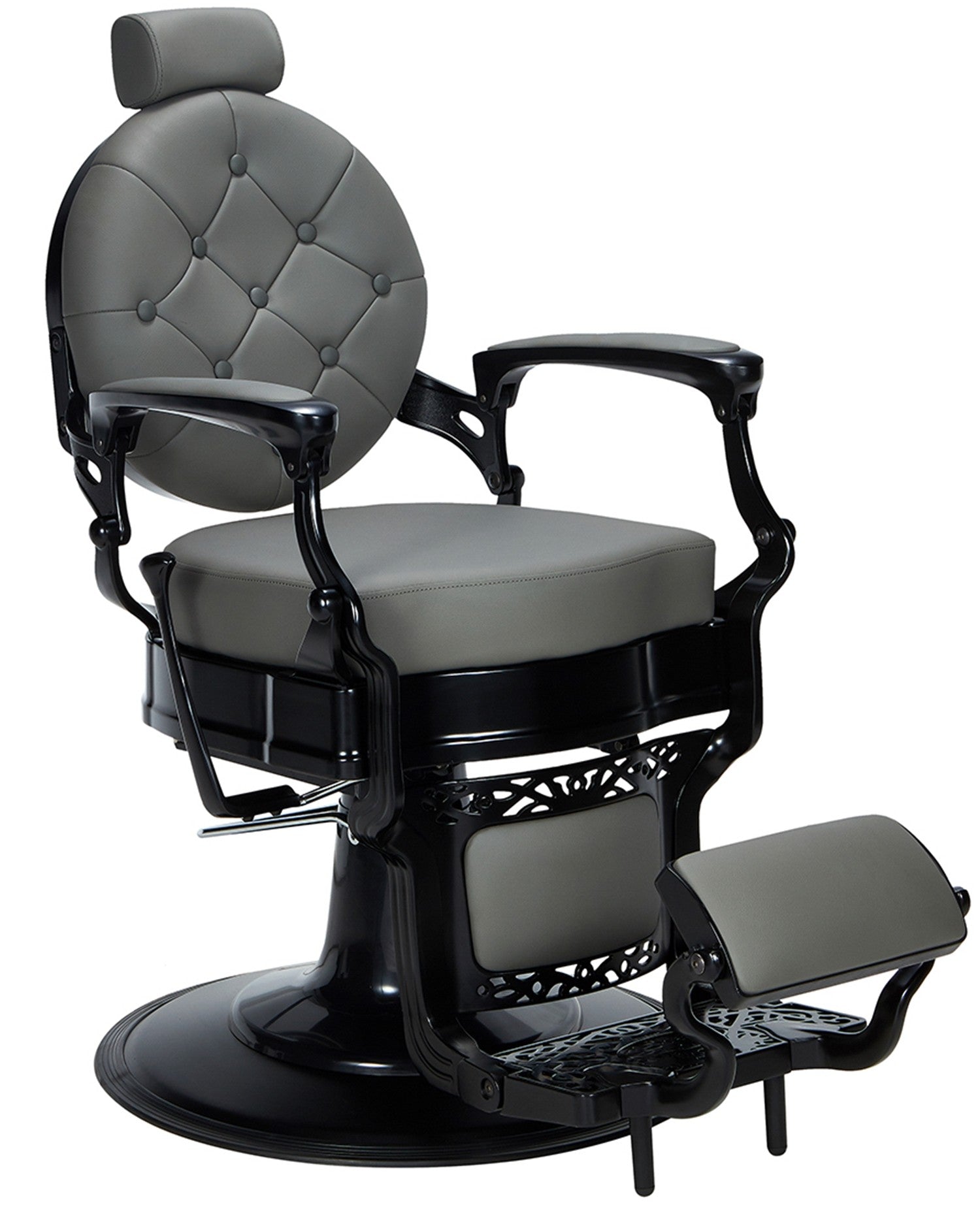 Sillón de barbería Check gris