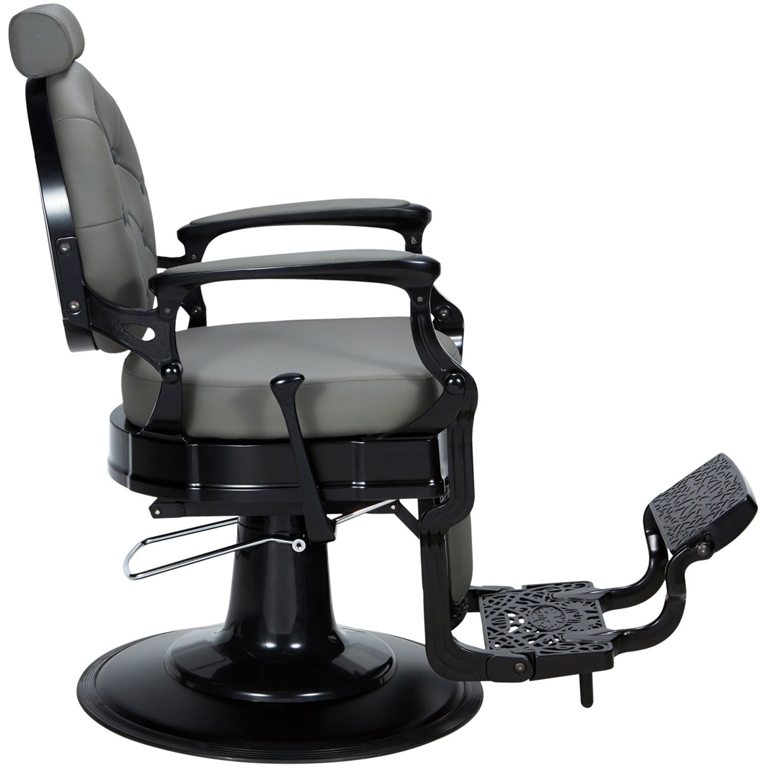 Sillón de barbería Check gris