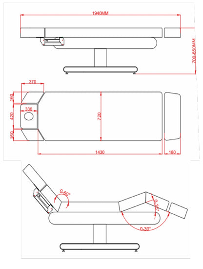 Camilla SPA Leus blanca 3 motores calefacción