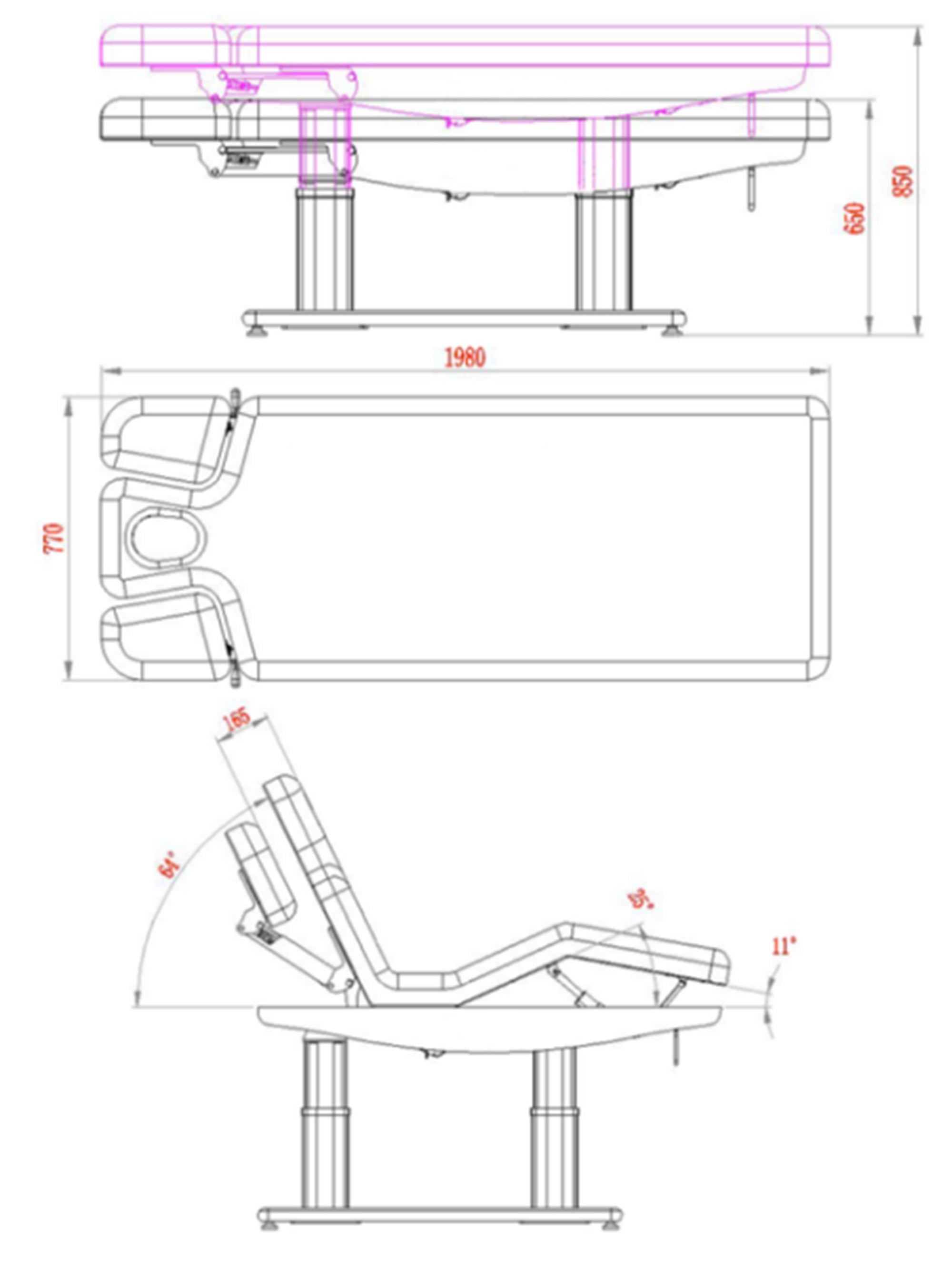 Camilla Troch Smart 4 motores calefacción