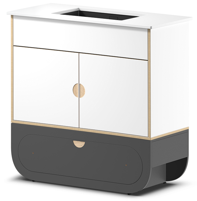 Mueble para baño con lavabo Ikon gris