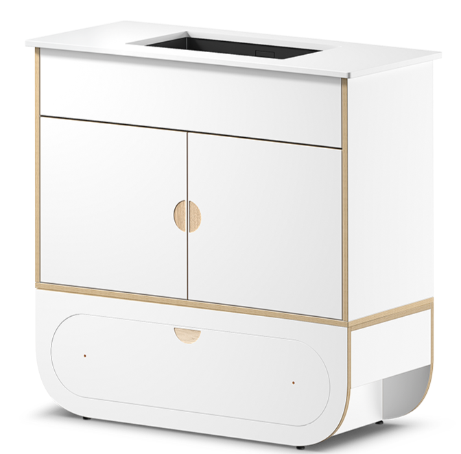 Mueble para baño con lavabo Ikon blanco