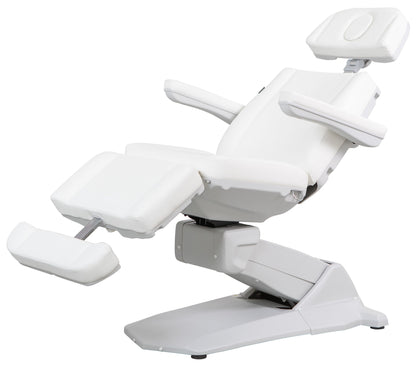 Sillón camilla estética Maxi Smart 4 motores calefacción Blanca