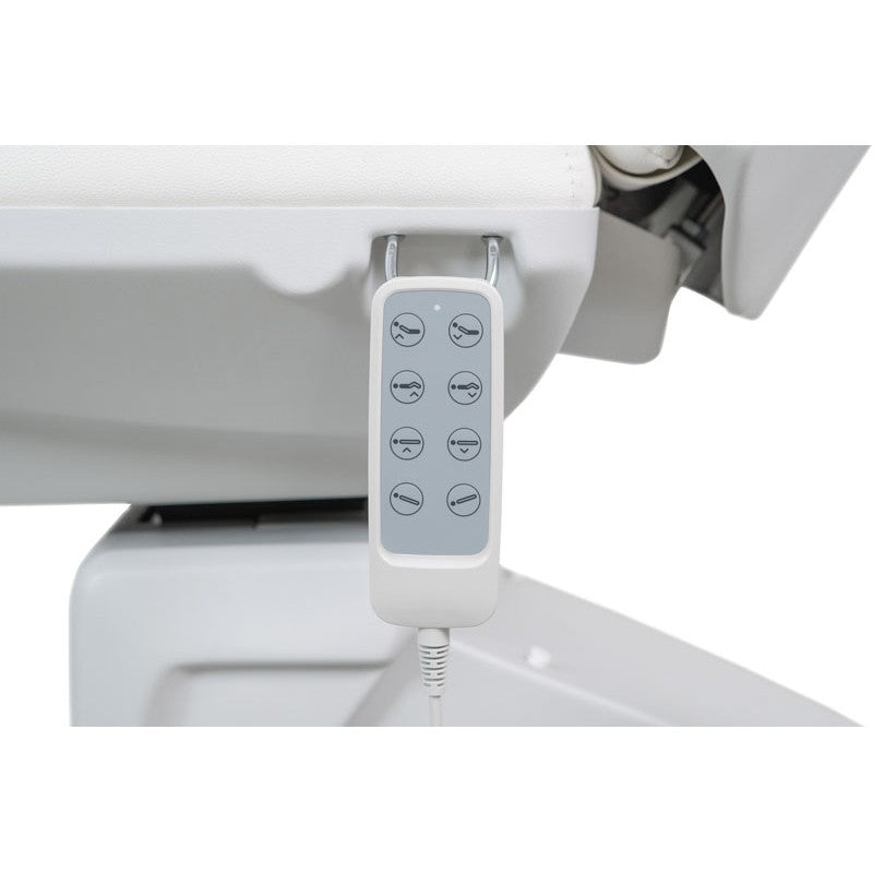 Sillón camilla estética Maxi Smart 4 motores calefacción Blanca