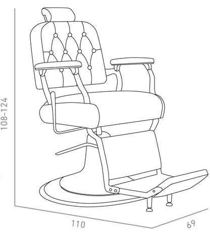 Sillón de barbero clásico Henry