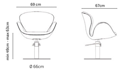 Silla manicura hidraulica Clohe