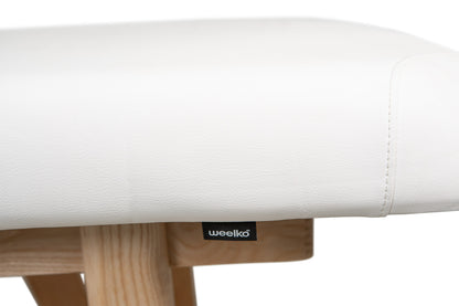 Camilla de madera para SPA y masaje Roots blanca