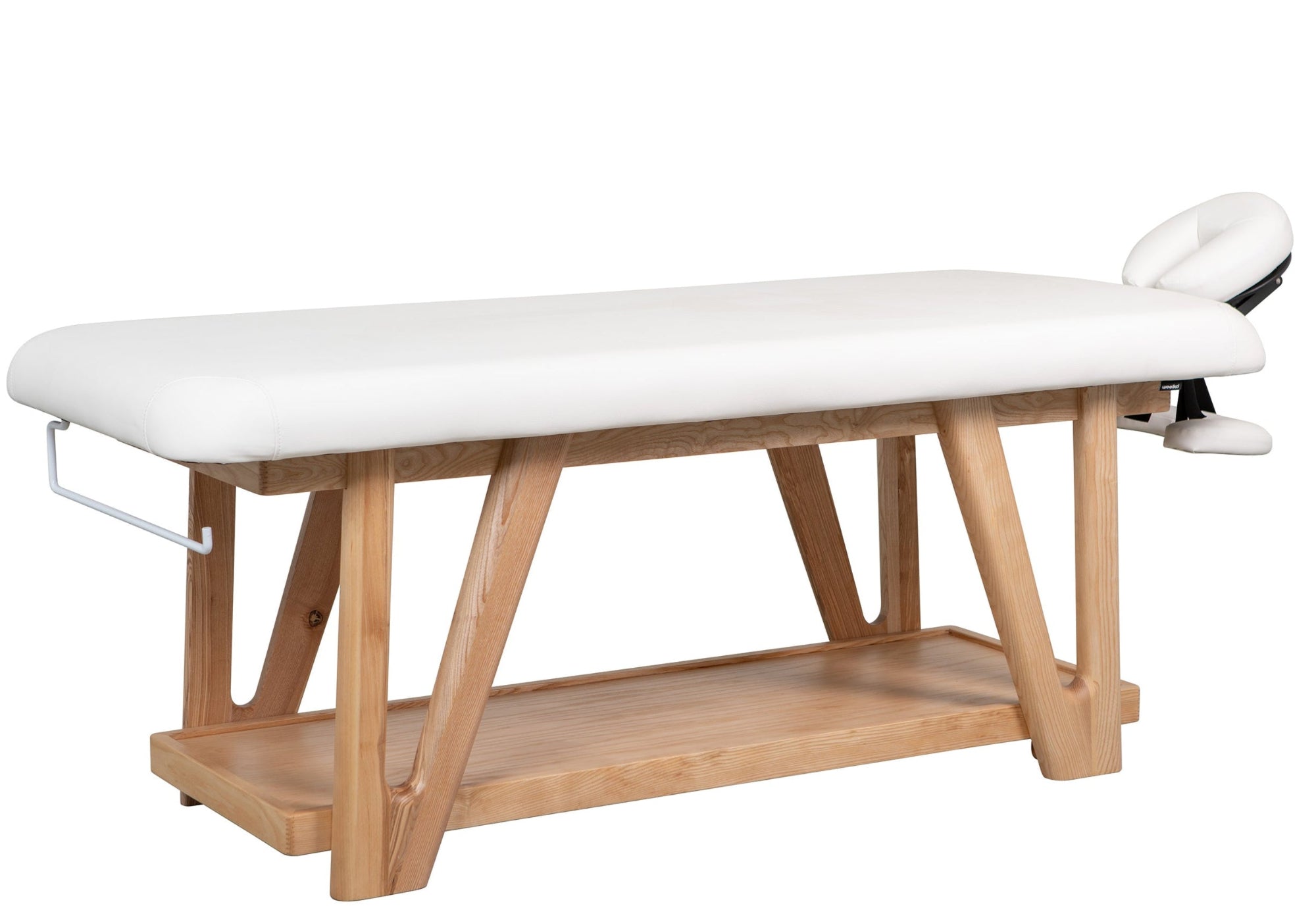 Camilla de madera para SPA y masaje Roots blanca