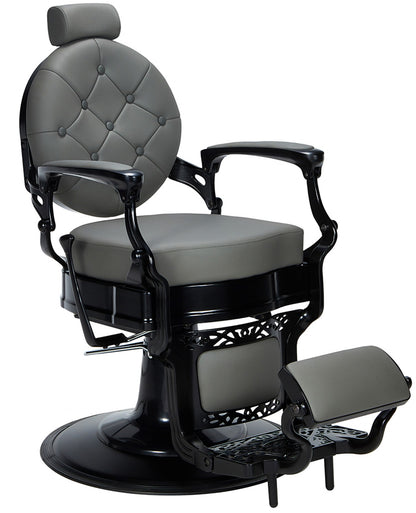 Sillón de barbería Check gris