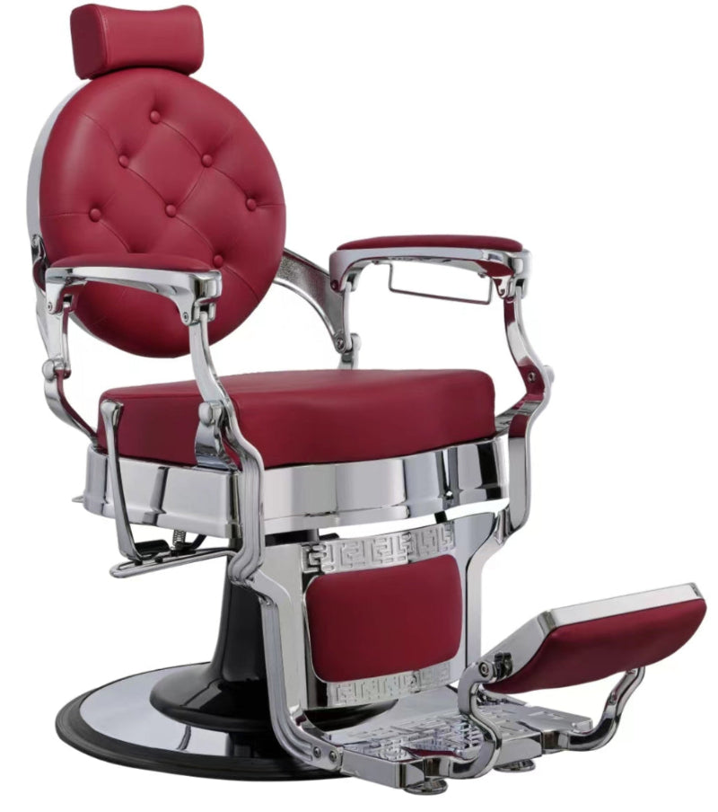 Sillón Barbero Buzz Silver Burdeos