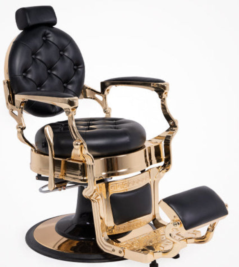 Sillón de barbería Olimpo Gold